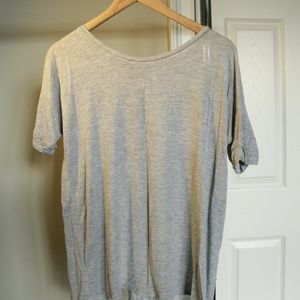 Grey Open Back Tee